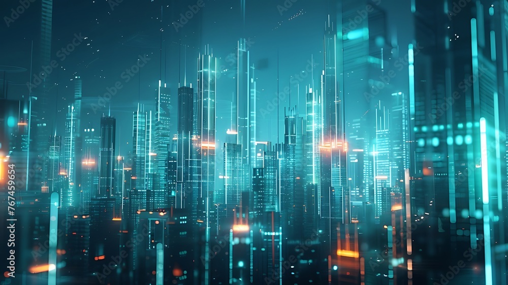 Digital abstract background. Can be used for technological processes, neural networks and AI, digital storages, sound and graphic forms, science, education, etc Digital abstract background. Can be used for technological processes, neural networks and AI, digital storages, sound and graphic forms, science, education, etc