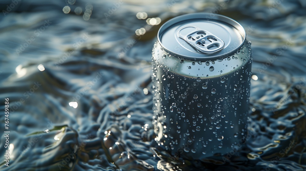 a can of soda with water droplets on it's surface a can of soda with water droplets on it's surface