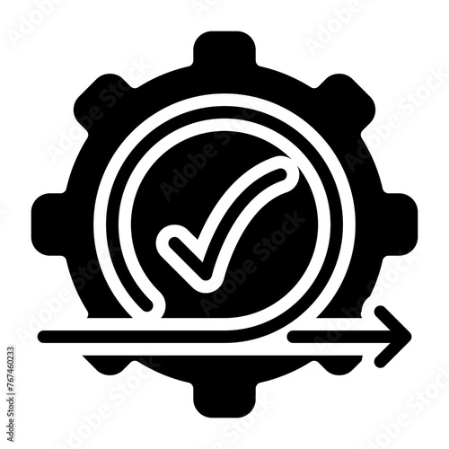 Agile icon, glyph icon style