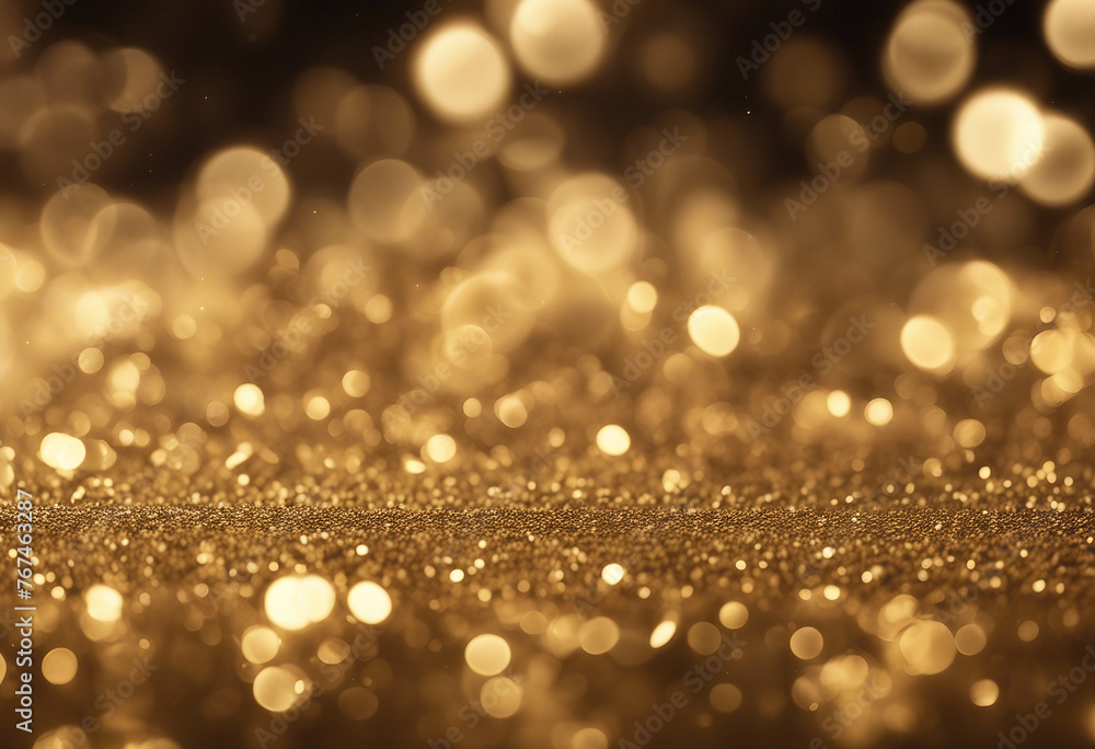Abstract gold light background Glowing particles Abstract gold light background Glowing particles