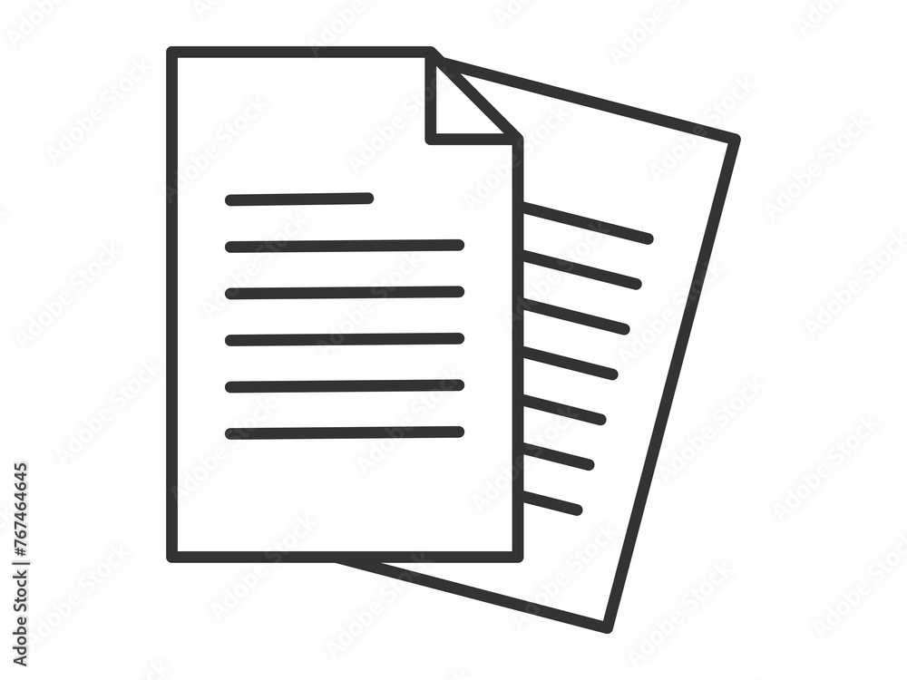 Illustration a vector icon depicting documents, suitable for web and mobile applications, isolated for use in graphic and design. Illustration a vector icon depicting documents, suitable for web and mobile applications, isolated for use in graphic and design.