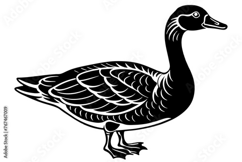 goose silhouette vector illustration