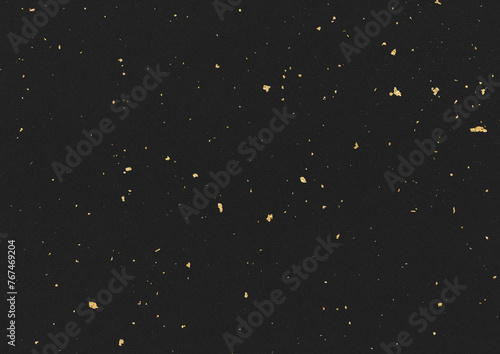 キラキラの金箔と黒い紙の背景 photo