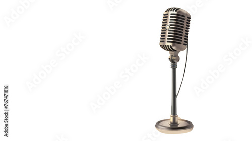Retro microphone