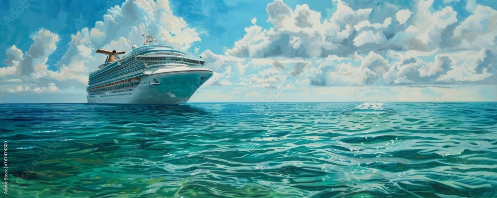 Fototapeta premium ship in the sea