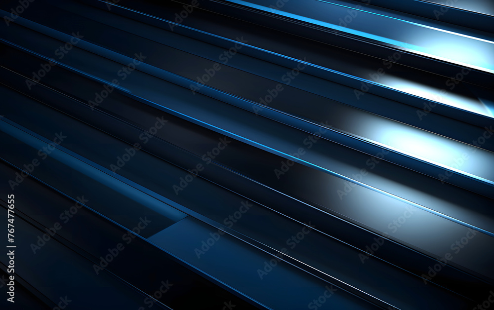 Obraz premium Abstract rendering of brushed color metal surface. Reflective surface. background geometric texture. volumetric color panels