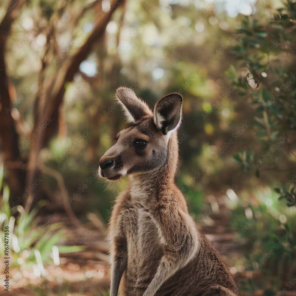 Wild Kangaroo in Natural Habitat - High-Resolution Wildlife Photography Wild Kangaroo in Natural Habitat - High-Resolution Wildlife Photography