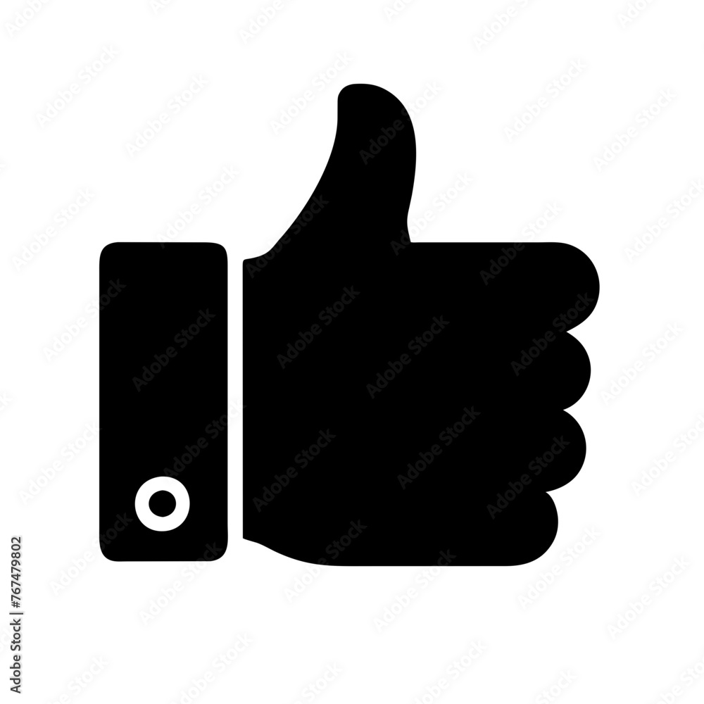 Thumbs Up icon on a Transparent Background Thumbs Up icon on a Transparent Background