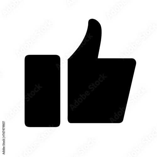 Thumbs Up icon on a Transparent Background