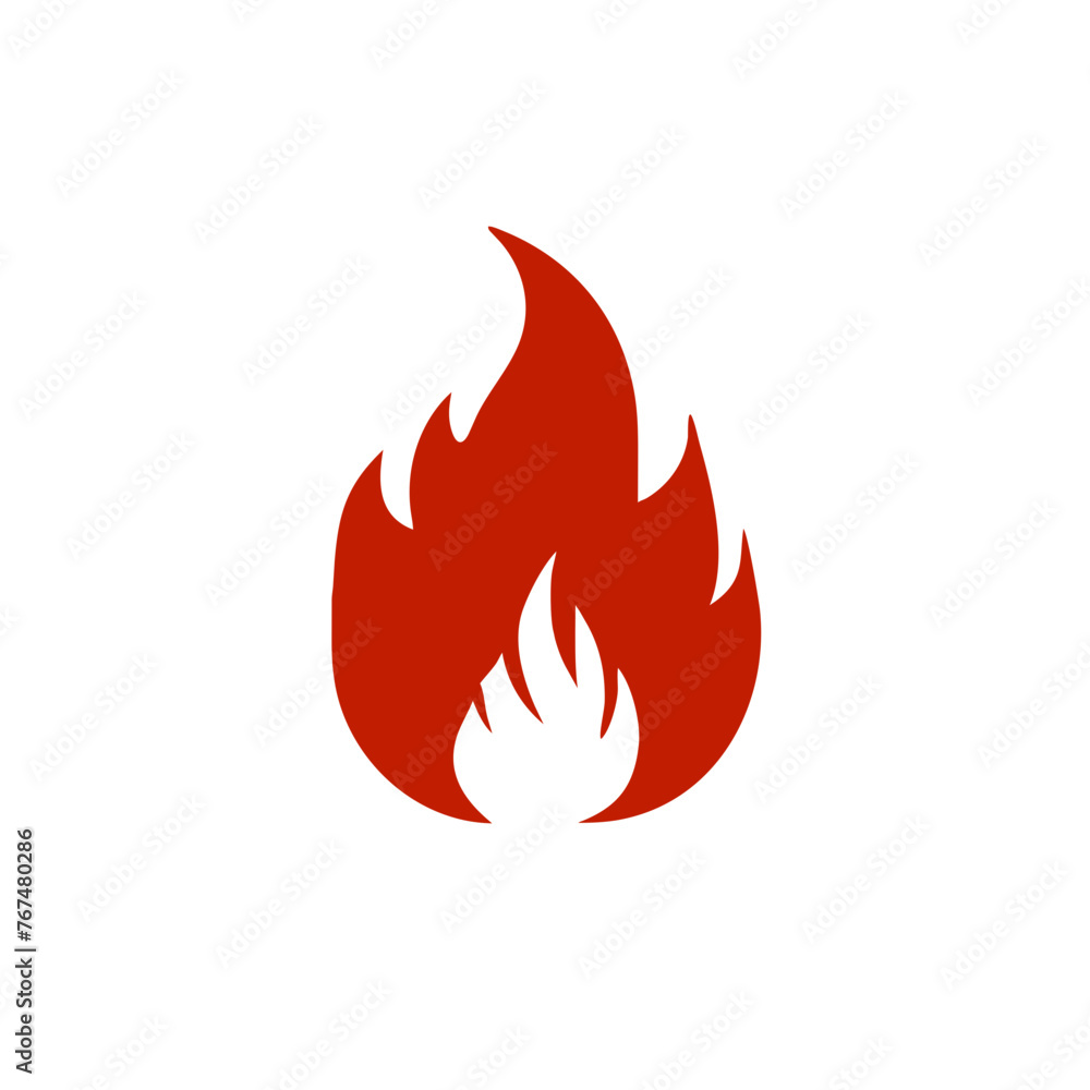 Fire icon on a Transparent Background Fire icon on a Transparent Background