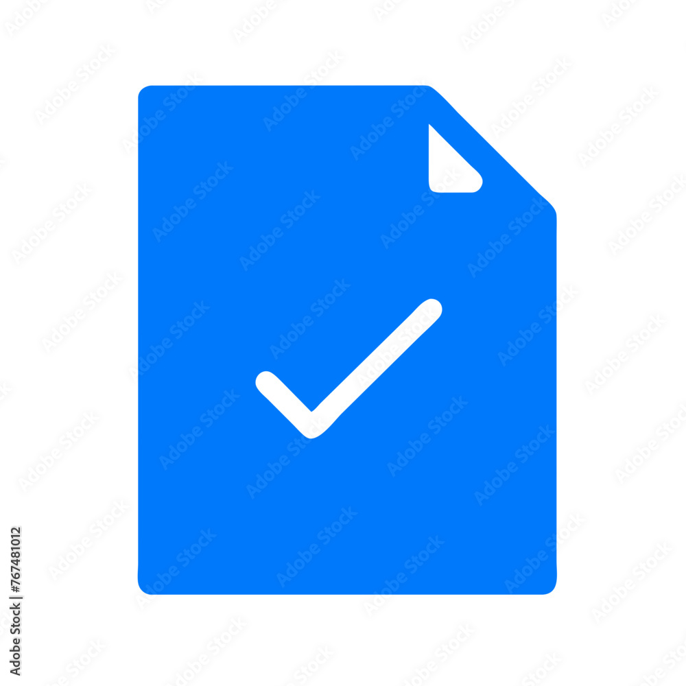 Black Check icon on a Transparent Background Black Check icon on a Transparent Background