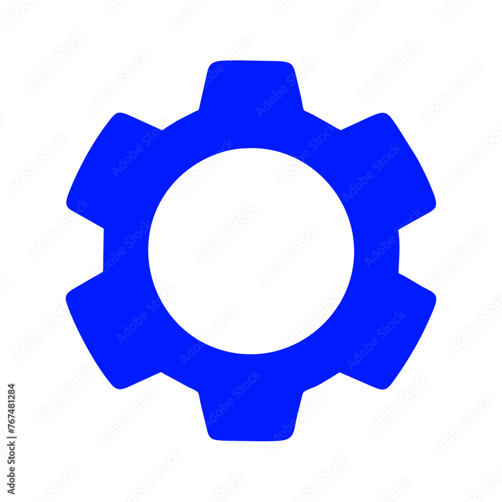 Gear single icon on a Transparent Background Gear single icon on a Transparent Background
