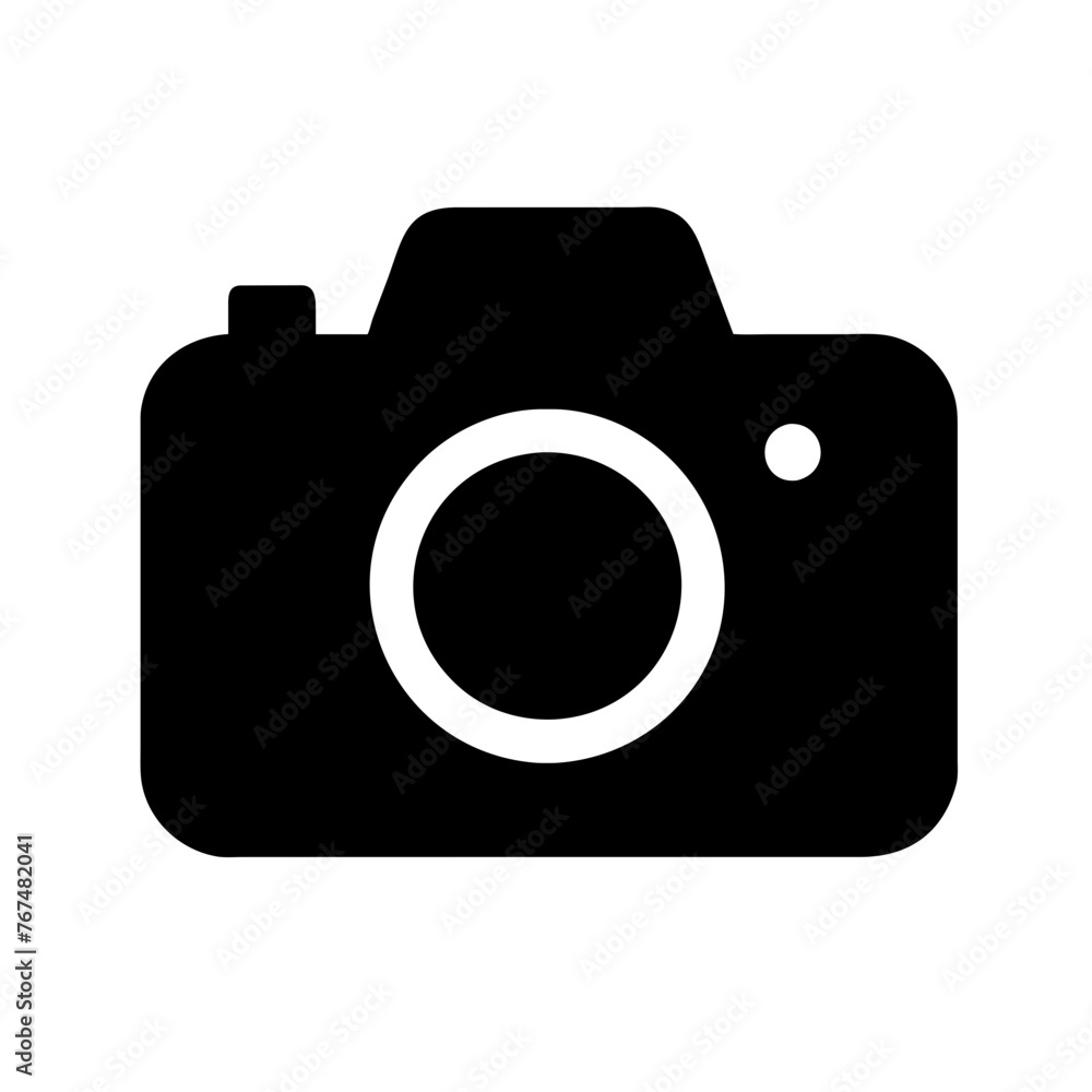 Photo camera vector icon on a Transparent Background Photo camera vector icon on a Transparent Background
