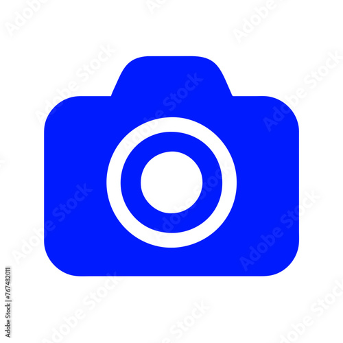 Photo camera vector icon on a Transparent Background