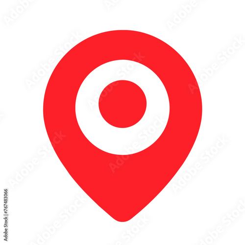 Map pin location icon. Modern GPS markers. Vector illustration on a Transparent Background