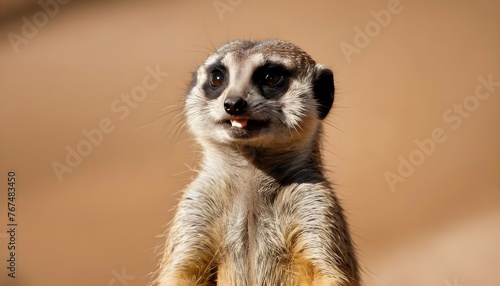 A Meerkat With A Playful Expression