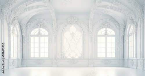 beautifull random white room background .  © Renaldi