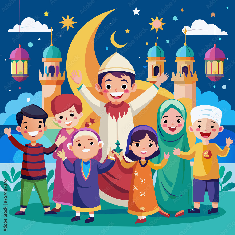 Fototapeta premium Ramadan Mubarak: Embracing the Spirit of Reflection and Renewal
