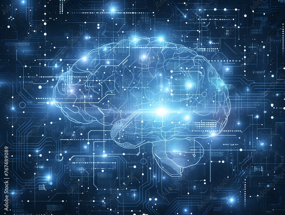 Digital Mind. Brain Artificial Intelligence Concept Digital Mind. Brain Artificial Intelligence Concept
