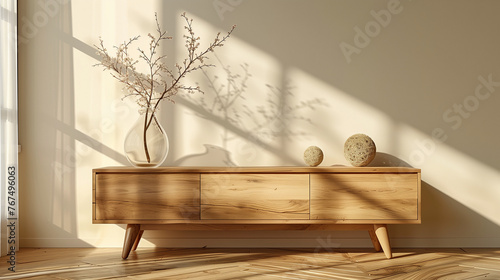 Wooden Sideboard: Modern Decor