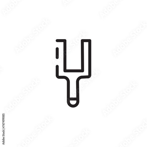 Camertone Instrument Music Line Icon photo