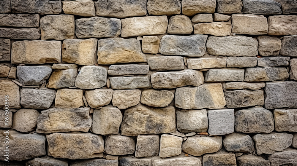 Texture of a stone wall AI Generated Image