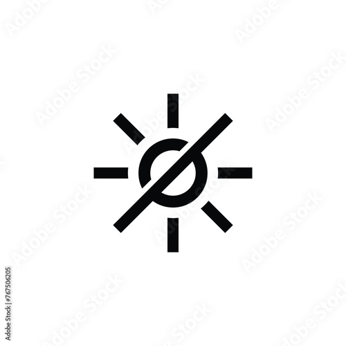 flat icon logo is prohibited from being exposed to heat