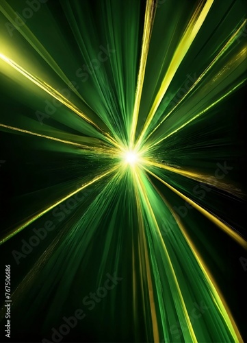 Asymmetric green light burst