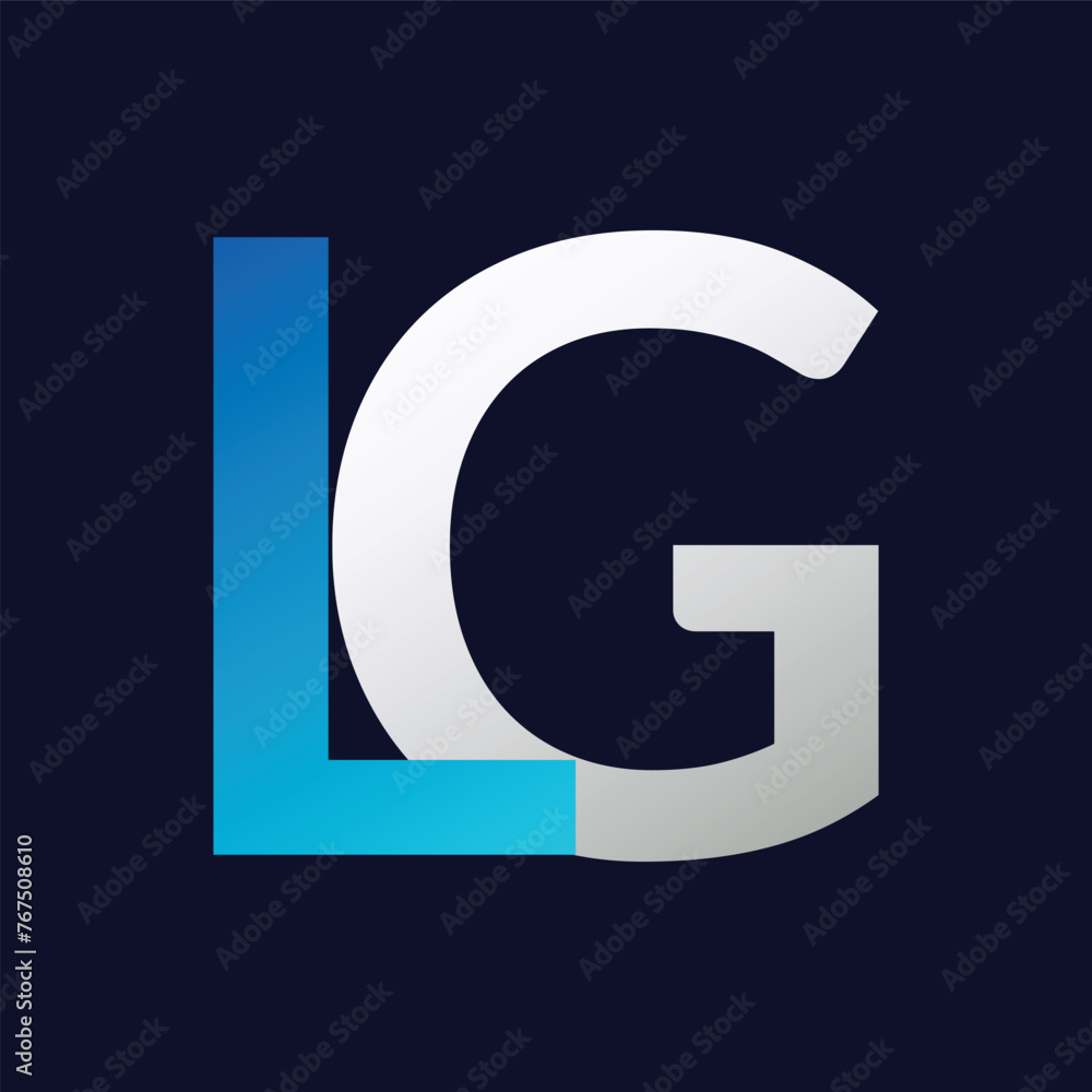 LG Letter logo design vector template. LG Letter logo design vector template.