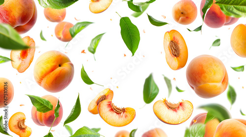 collection of peaches   generative ai
