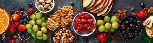 Healthy snack platter