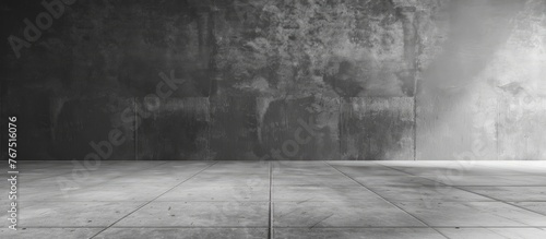 Gray-colored Empty Wall and Floor Background