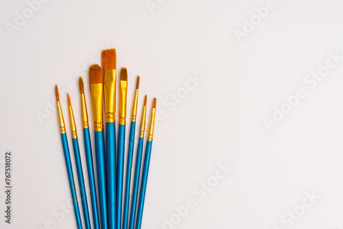 Paintbrushes isolated on white background with copy space (ID: 767518072)