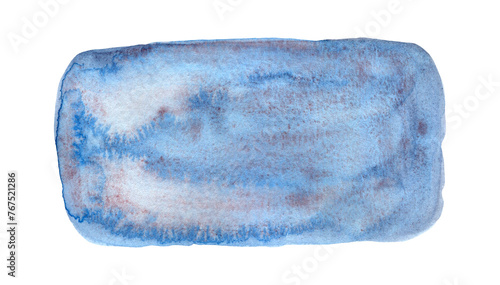 Φωτογραφία Artistic hand painting blue and pink textured granulated watercolor square shape