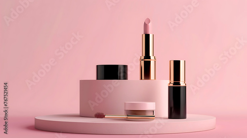 women's cosmetics isolated background, the magic of beauty and fascination © DrPhatPhaw