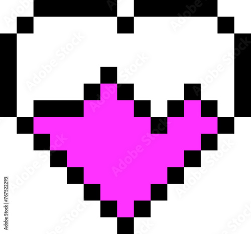 Pixelated Arcade Heart