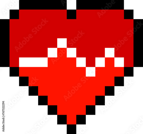 Pixelated Arcade Heart
