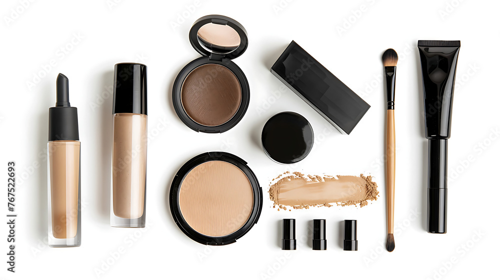 women's cosmetics isolated background, the magic of beauty and fascination women's cosmetics isolated background, the magic of beauty and fascination