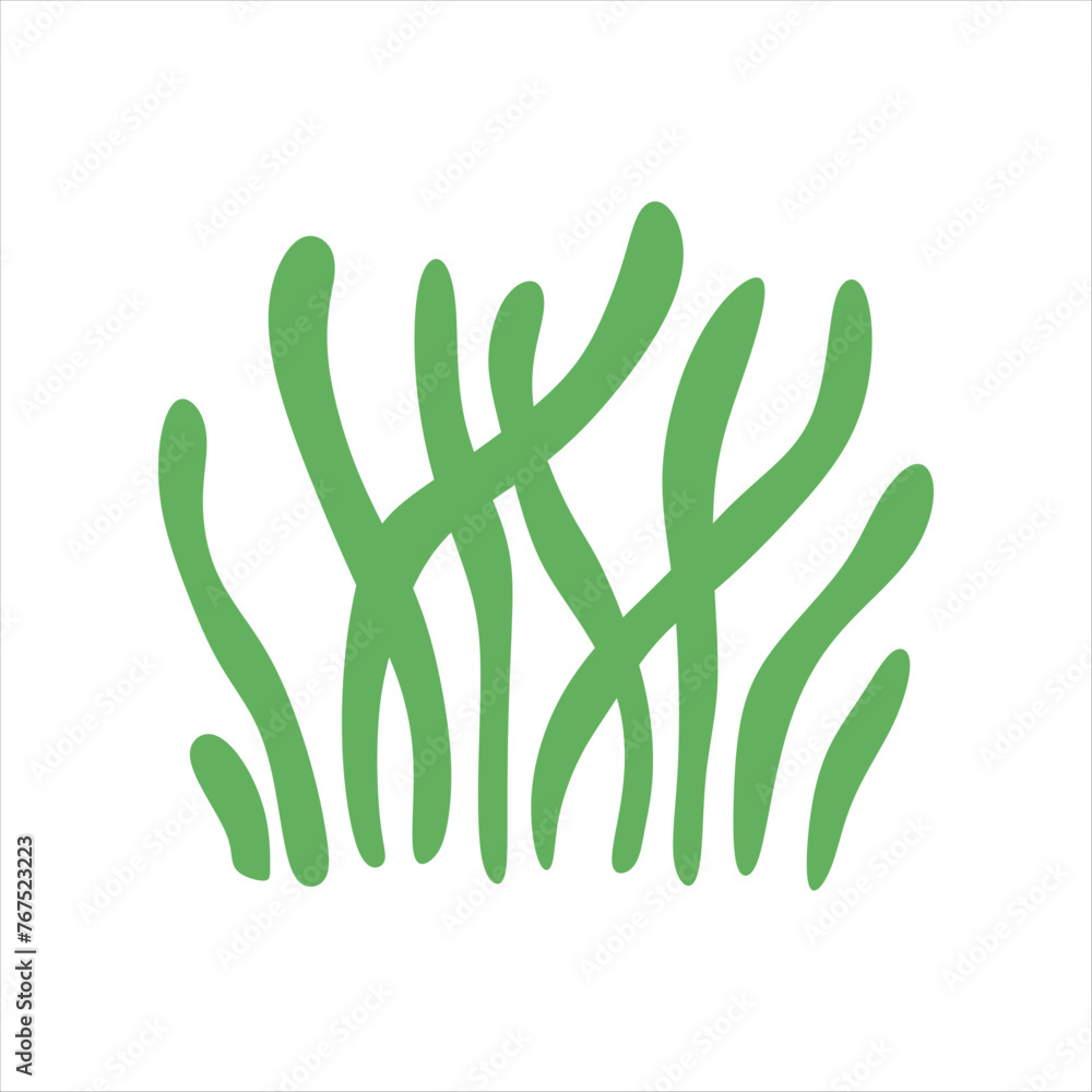 Algae plant abstract vector element Algae plant abstract vector element