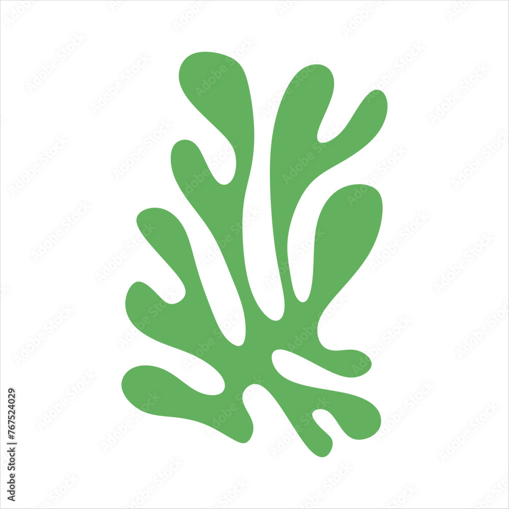Algae plant abstract vector element Algae plant abstract vector element