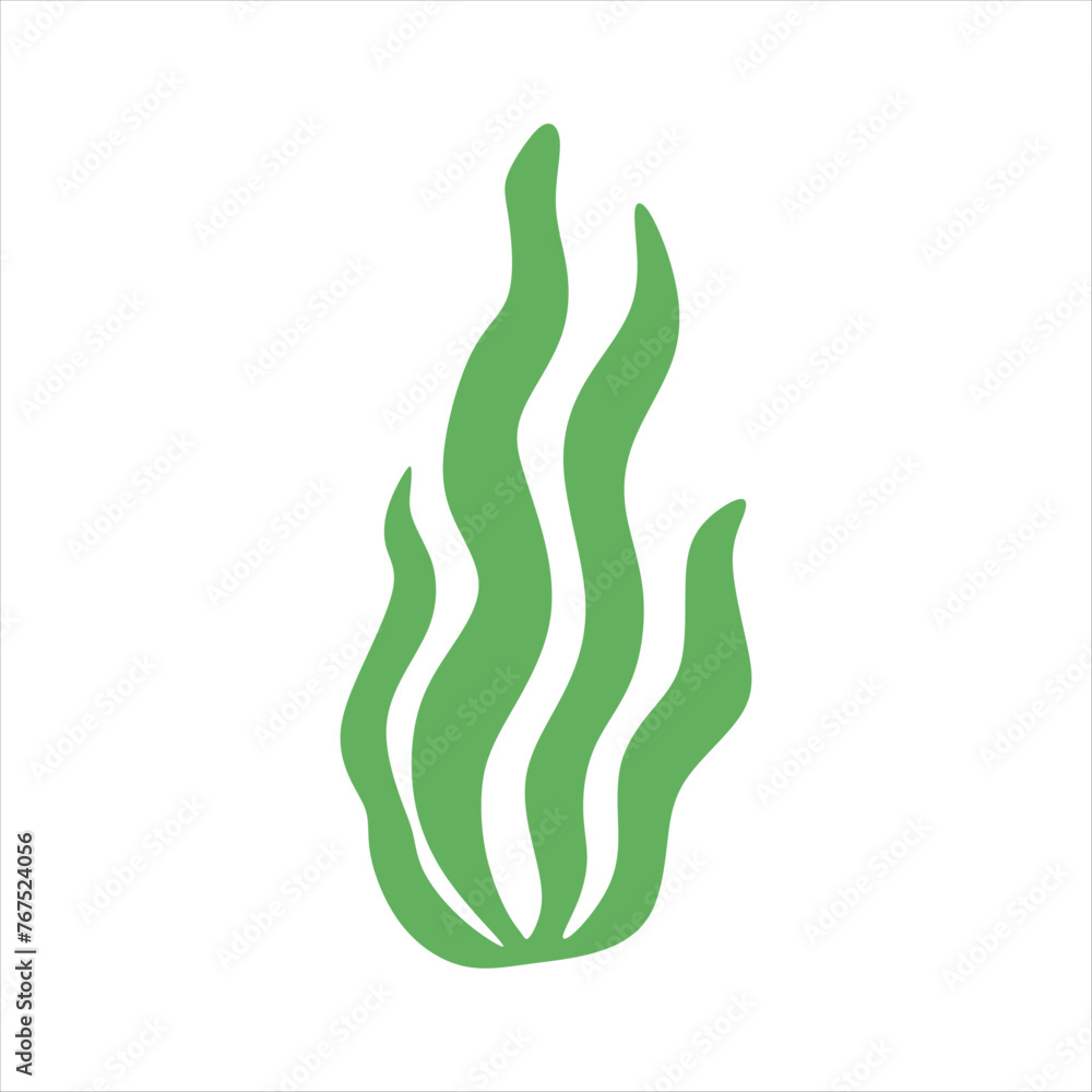 Algae plant abstract vector element Algae plant abstract vector element