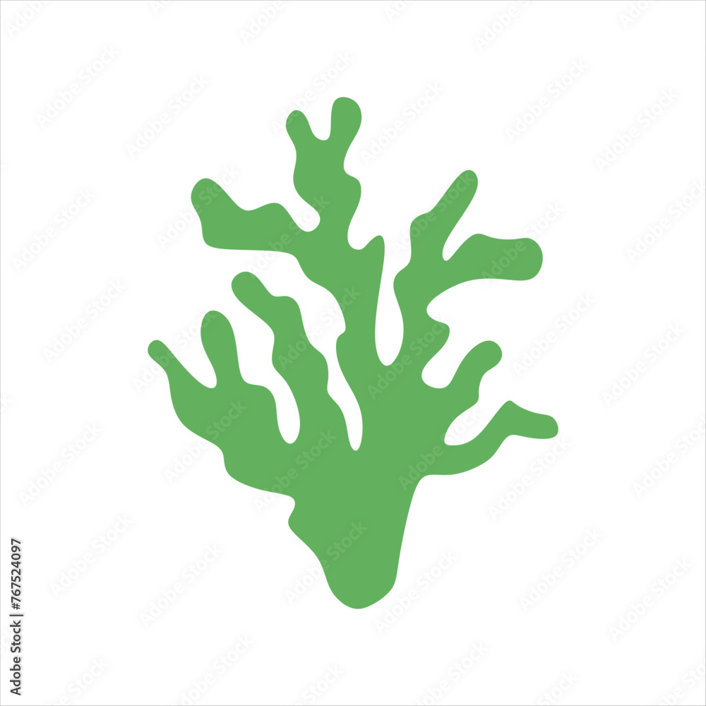 Algae plant abstract vector element Algae plant abstract vector element