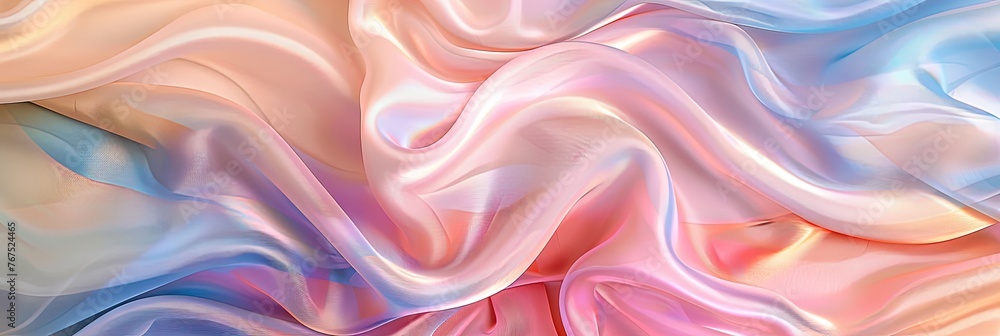 Obraz premium Colorful pastel silk