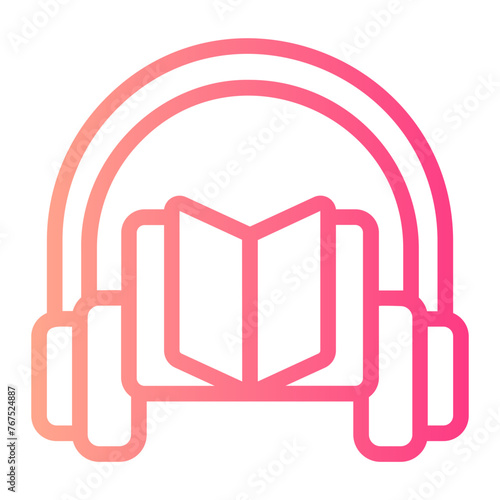 audiobook gradient icon