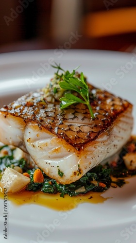 Extravagant culinary course offering a deep dive into the refined techniques of preparing upscale sea bass and flounder dishes