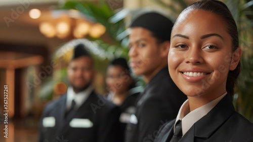A dedicated team of accessible guest services staff easily identifiable by their uniforms.