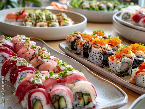 Healthy sushi options rich in vitamins