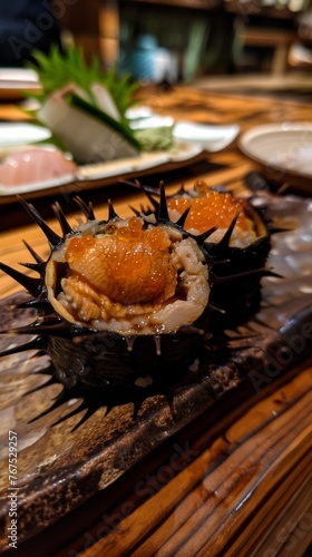 Sea urchin sushi