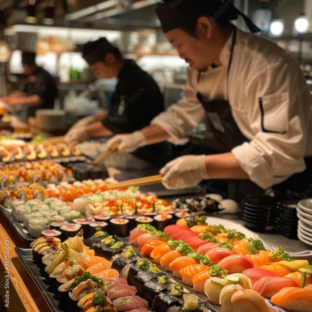 The warmth of sushi service