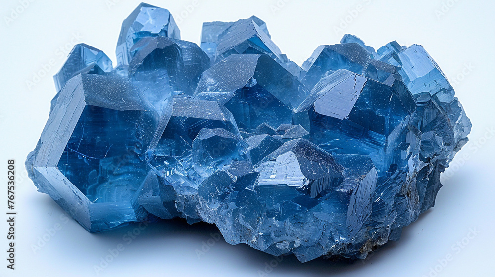Jeremejevite stone white background Jeremejevite stone white background